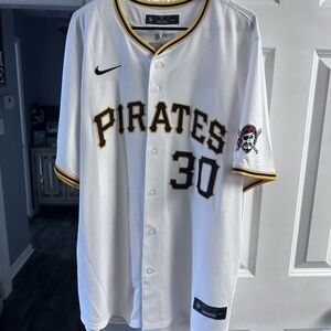 NWT Nike XL Authentic‎ Paul Skenes White Button Up Pittsburgh Pirates MSRP $175
